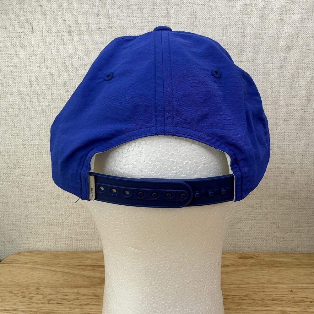 V1 Vuori Blue Hat With Logo Patch Cap Adjustable 6 Panel Hat Resortwear - Picture 5 of 9